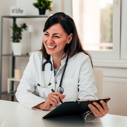 Doctor smiling