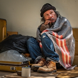 Homeless man