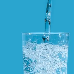 Water filling glass