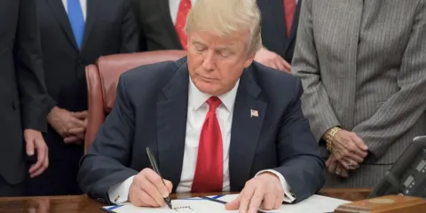 Trump signing legislation